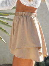 High-Waisted Elastic Waistband Layered Shorts OutfitFlow